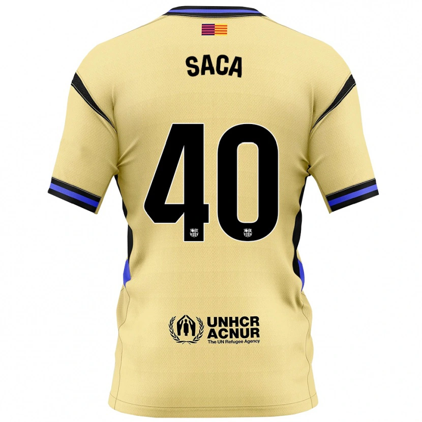 Danxen Niño Camiseta Leo Saca #40 Amarillo Negro 2ª Equipación 2025/26 La Camisa México