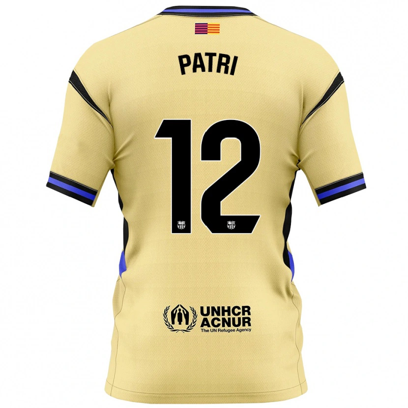 Danxen Niño Camiseta Patricia Guijarro #12 Amarillo Negro 2ª Equipación 2025/26 La Camisa México