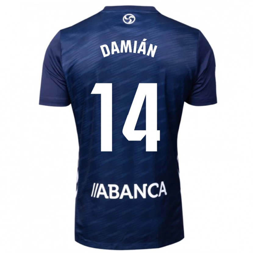 Danxen Niño Camiseta Damián Rodríguez #14 Azul Marino Blanco 2ª Equipación 2025/26 La Camisa México
