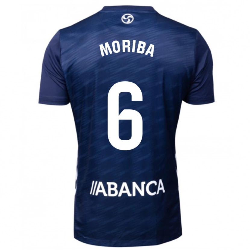 Danxen Niño Camiseta Ilaix Moriba #6 Azul Marino Blanco 2ª Equipación 2025/26 La Camisa México