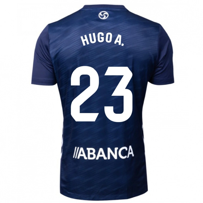 Danxen Niño Camiseta Hugo Álvarez #23 Azul Marino Blanco 2ª Equipación 2025/26 La Camisa México