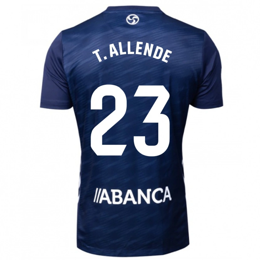 Danxen Niño Camiseta Tadeo Allende #23 Azul Marino Blanco 2ª Equipación 2025/26 La Camisa México
