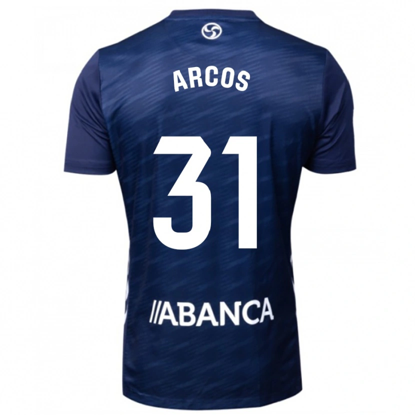 Danxen Niño Camiseta Ángel Arcos #31 Azul Marino Blanco 2ª Equipación 2025/26 La Camisa México