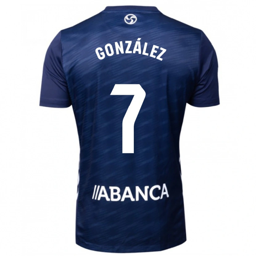 Danxen Niño Camiseta Hugo González #7 Azul Marino Blanco 2ª Equipación 2025/26 La Camisa México