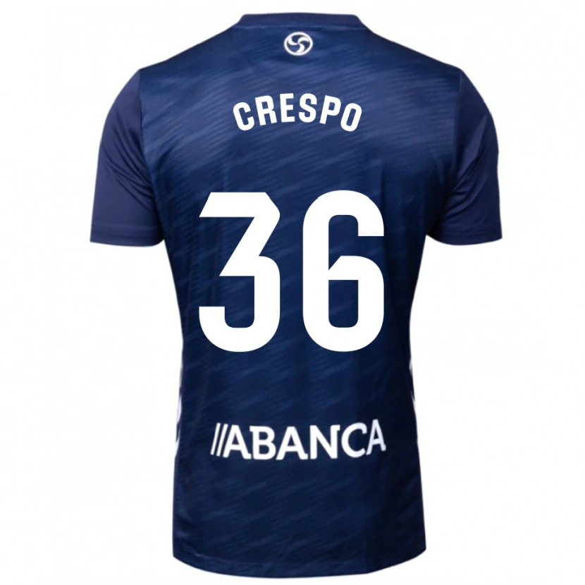 Danxen Niño Camiseta Yoel Crespo #36 Azul Marino Blanco 2ª Equipación 2025/26 La Camisa México