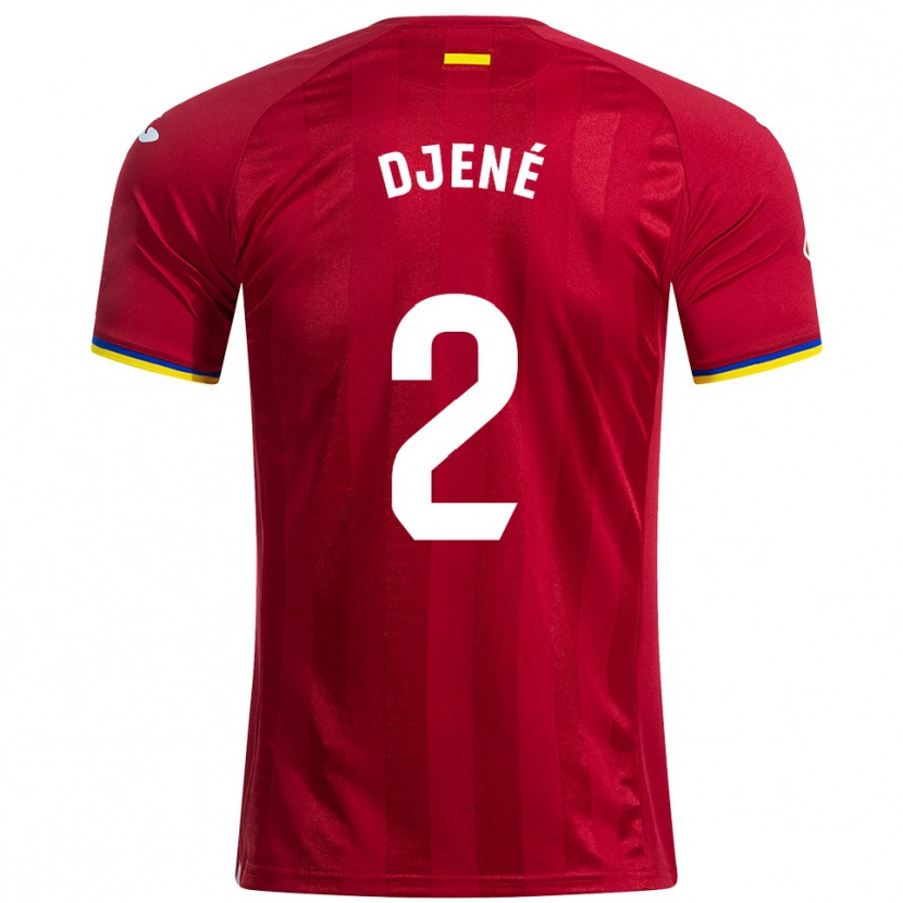 Danxen Niño Camiseta Djené #2 Rojo Amarillo Azul 2ª Equipación 2025/26 La Camisa México