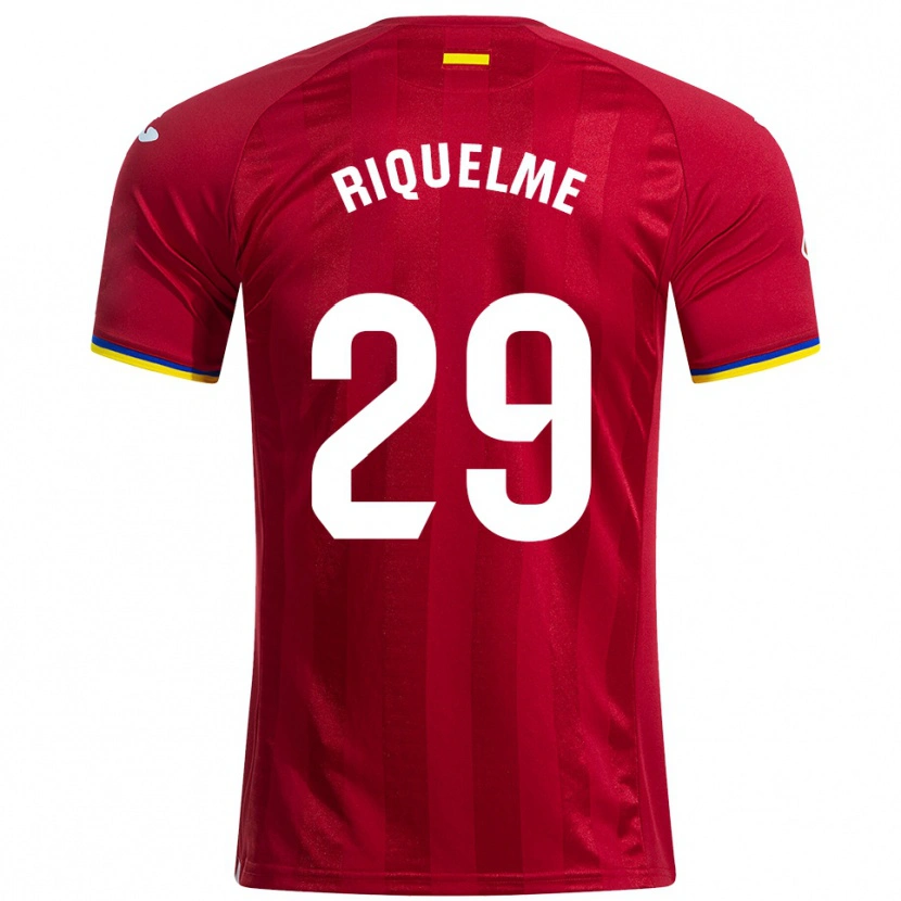 Danxen Niño Camiseta Adrián Riquelme #29 Rojo Amarillo Azul 2ª Equipación 2025/26 La Camisa México