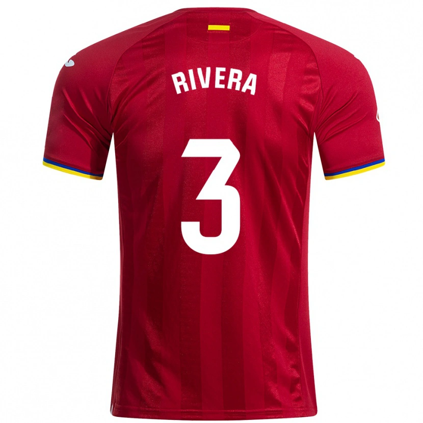 Danxen Niño Camiseta Gorka Rivera #3 Rojo Amarillo Azul 2ª Equipación 2025/26 La Camisa México