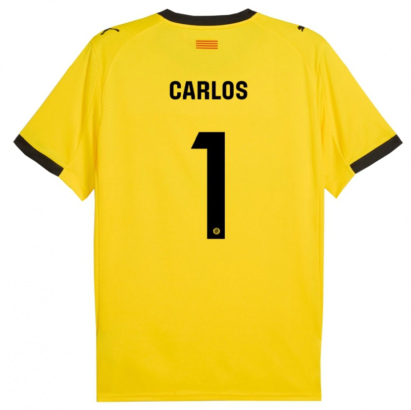 Danxen Niño Camiseta Juan Carlos #1 Amarillo Negro 2ª Equipación 2025/26 La Camisa México