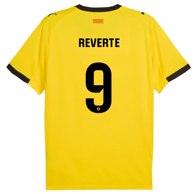 Danxen Niño Camiseta Unai Reverte #9 Amarillo Negro 2ª Equipación 2025/26 La Camisa México