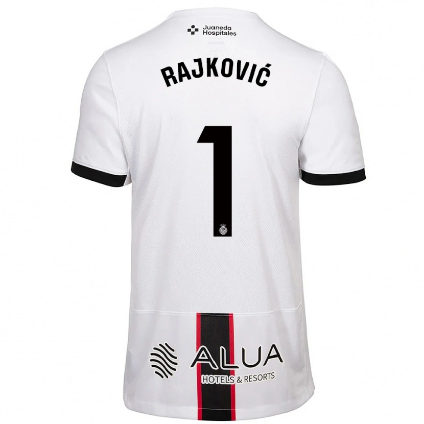 Danxen Niño Camiseta Predrag Rajkovic #1 Blanco Negro 2ª Equipación 2025/26 La Camisa México