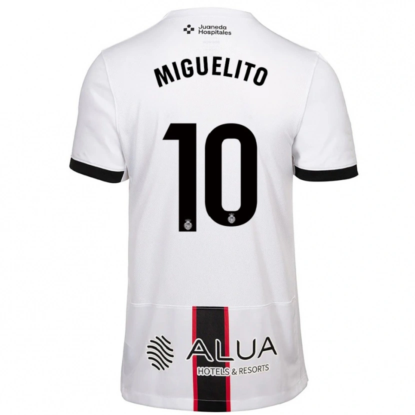 Danxen Niño Camiseta Miguelito #10 Blanco Negro 2ª Equipación 2025/26 La Camisa México