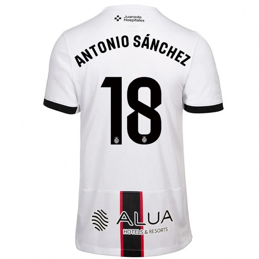 Danxen Niño Camiseta Antonio Sánchez #18 Blanco Negro 2ª Equipación 2025/26 La Camisa México