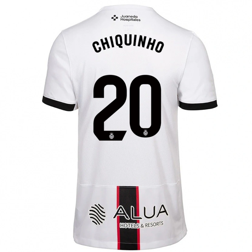Danxen Niño Camiseta Chiquinho #20 Blanco Negro 2ª Equipación 2025/26 La Camisa México