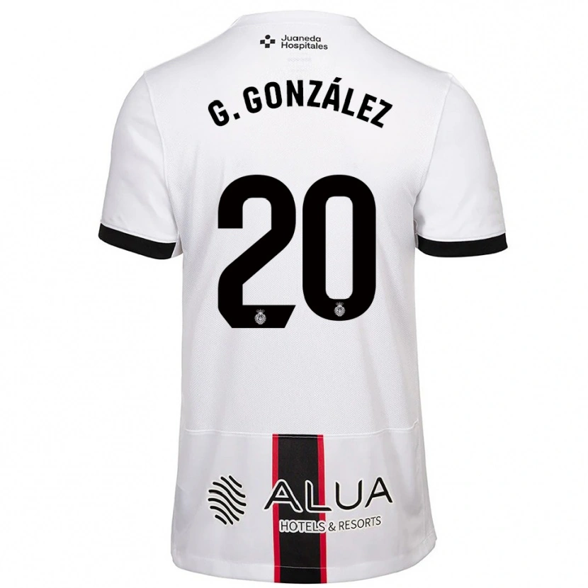 Danxen Niño Camiseta Giovanni González #20 Blanco Negro 2ª Equipación 2025/26 La Camisa México