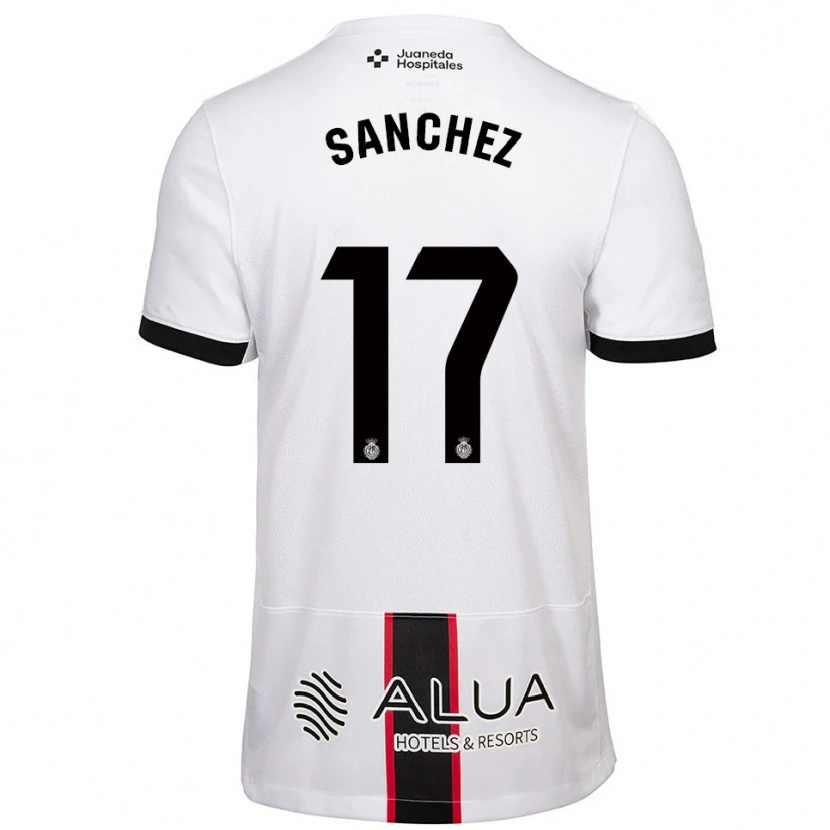 Danxen Niño Camiseta Avelino Sánchez #17 Blanco Negro 2ª Equipación 2025/26 La Camisa México