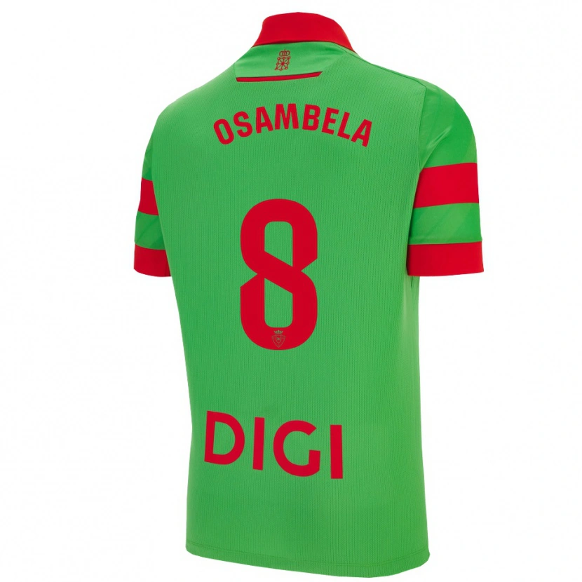 Danxen Niño Camiseta Asier Osambela #8 Verde Rojo 2ª Equipación 2025/26 La Camisa México