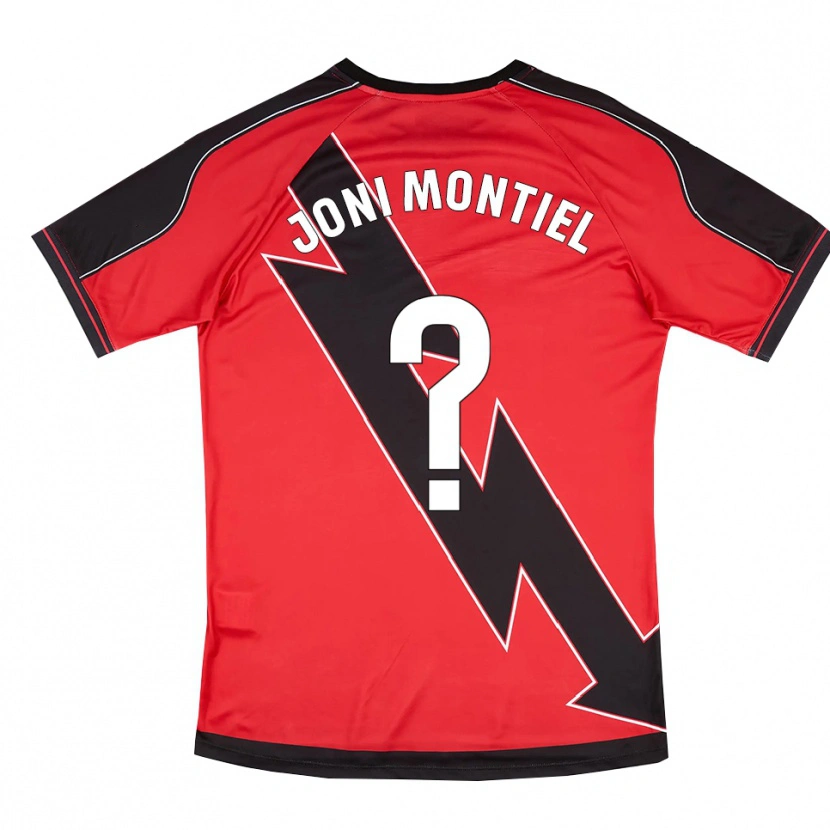 Danxen Niño Camiseta Joni Montiel #0 Rojo Negro 2ª Equipación 2025/26 La Camisa México