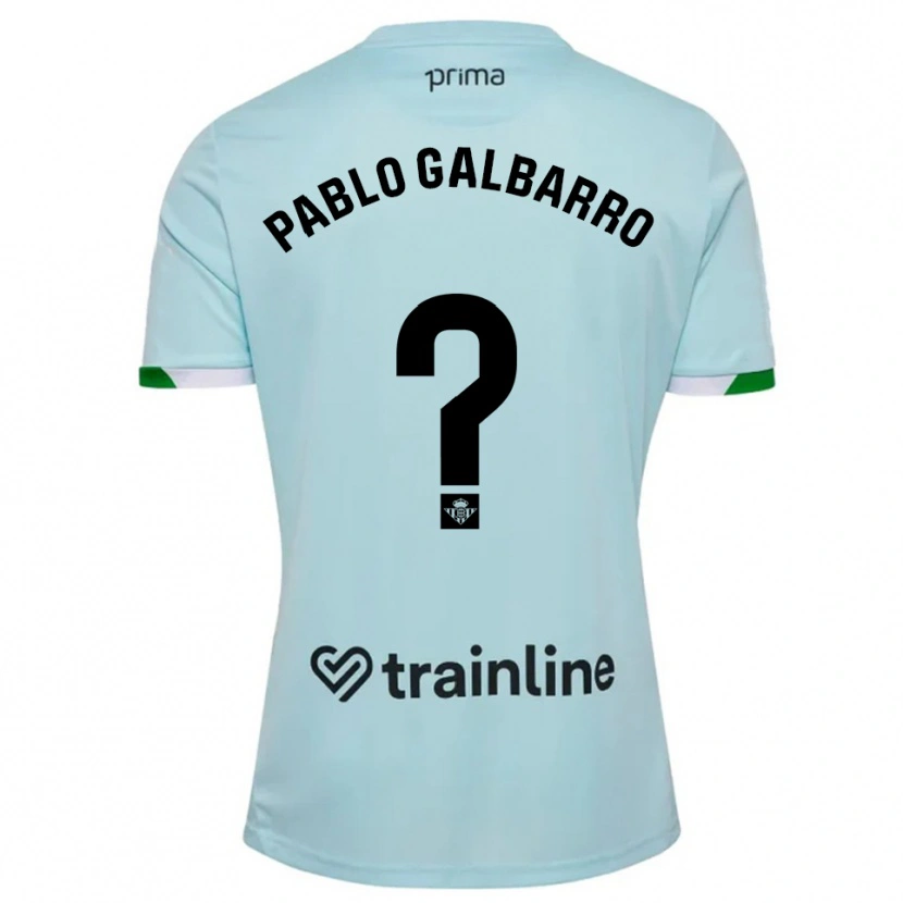 Danxen Niño Camiseta Juan Pablo Galbarro #0 Celeste Verde 2ª Equipación 2025/26 La Camisa México