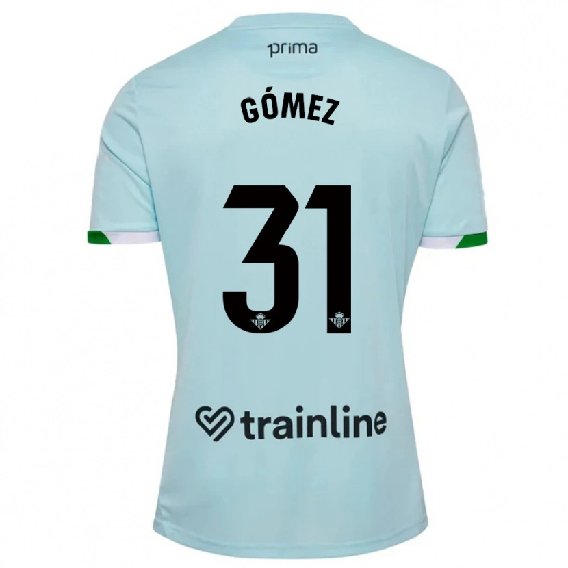Danxen Niño Camiseta Valentín Gómez #31 Celeste Verde 2ª Equipación 2025/26 La Camisa México