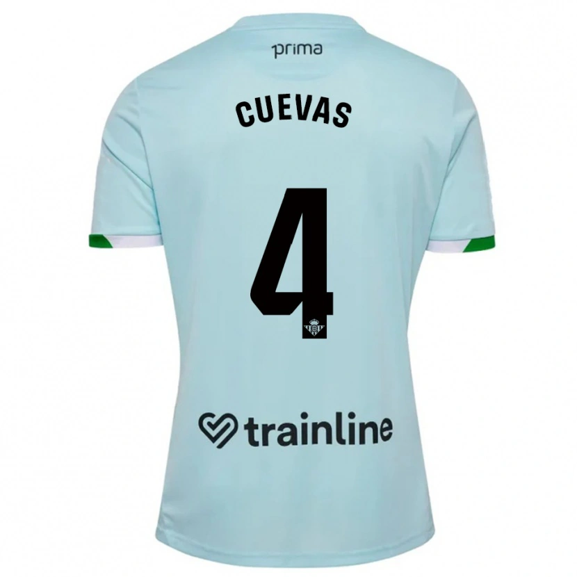 Danxen Niño Camiseta Miguel Cuevas #4 Celeste Verde 2ª Equipación 2025/26 La Camisa México