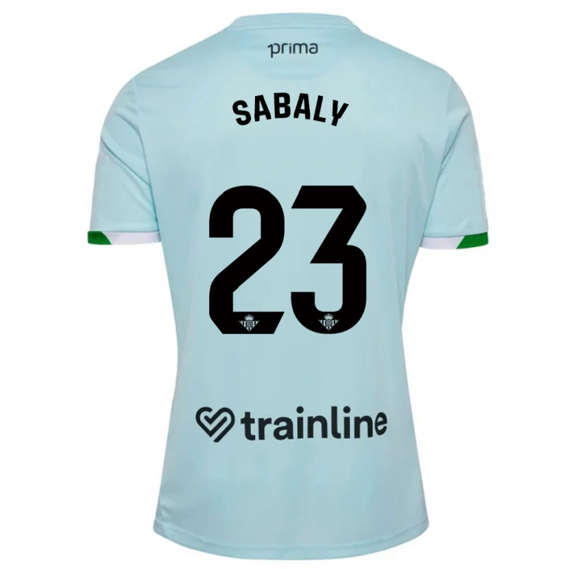 Danxen Niño Camiseta Youssouf Sabaly #23 Celeste Verde 2ª Equipación 2025/26 La Camisa México
