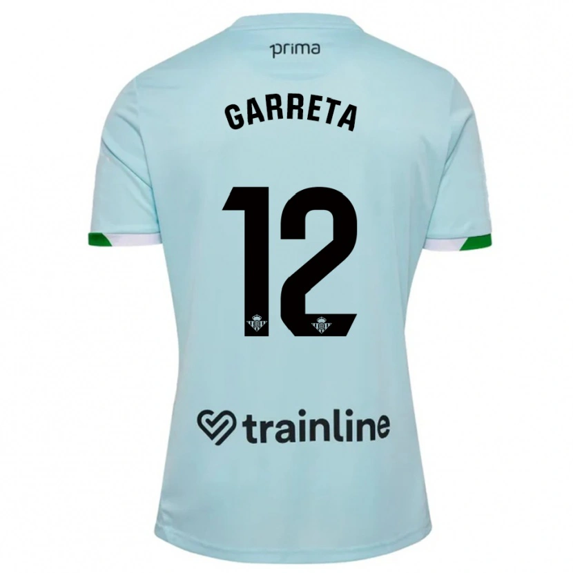 Danxen Niño Camiseta Félix Garreta #12 Celeste Verde 2ª Equipación 2025/26 La Camisa México
