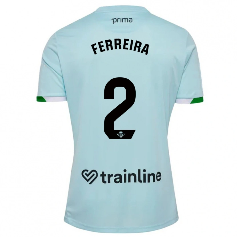 Danxen Niño Camiseta Kilian Ferreira #2 Celeste Verde 2ª Equipación 2025/26 La Camisa México