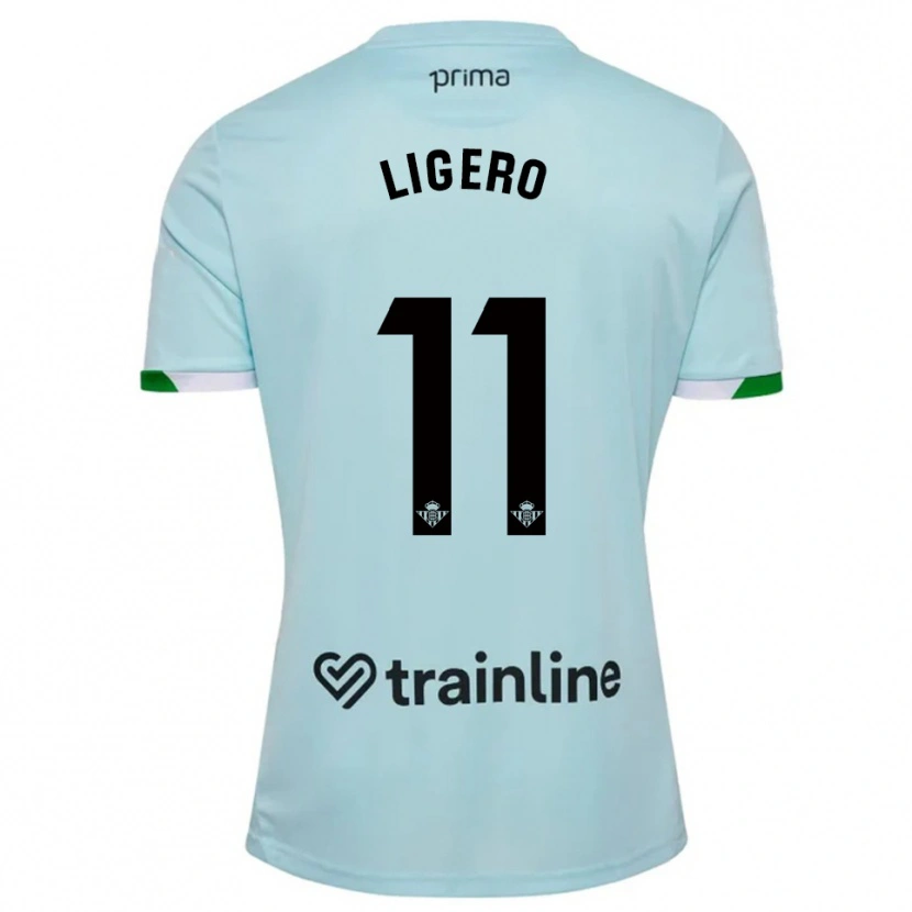 Danxen Niño Camiseta Nuria Ligero #11 Celeste Verde 2ª Equipación 2025/26 La Camisa México