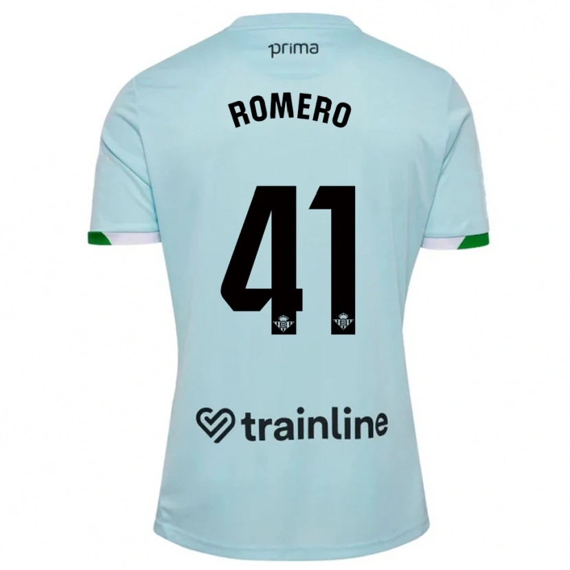 Danxen Niño Camiseta José Romero #41 Celeste Verde 2ª Equipación 2025/26 La Camisa México