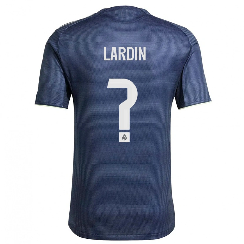 Danxen Niño Camiseta Carlos Lardin #0 Azul Marino Plata 2ª Equipación 2025/26 La Camisa México