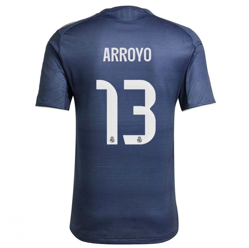 Danxen Niño Camiseta Diego Arroyo #13 Azul Marino Plata 2ª Equipación 2025/26 La Camisa México