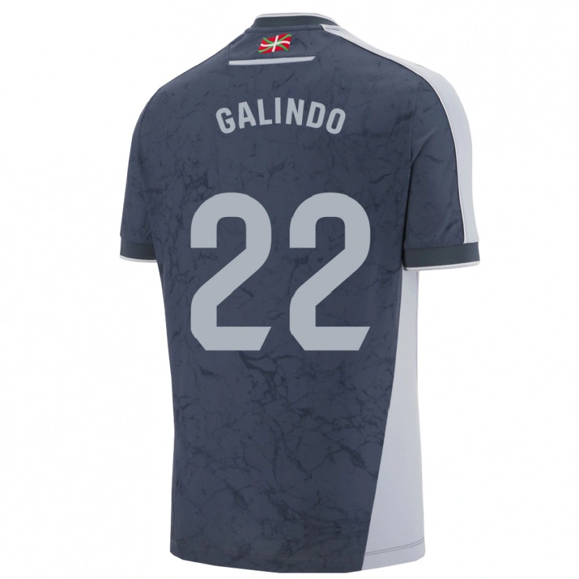 Danxen Niño Camiseta Iker Galindo #22 Azul Oscuro Blanco 2ª Equipación 2025/26 La Camisa México