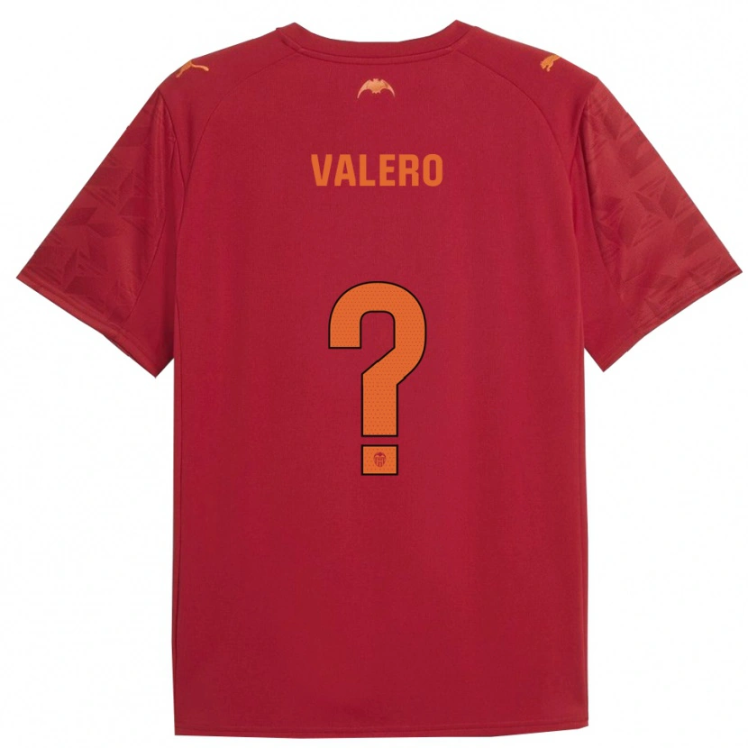 Danxen Niño Camiseta Iván Valero #0 Rojo Naranja 2ª Equipación 2025/26 La Camisa México