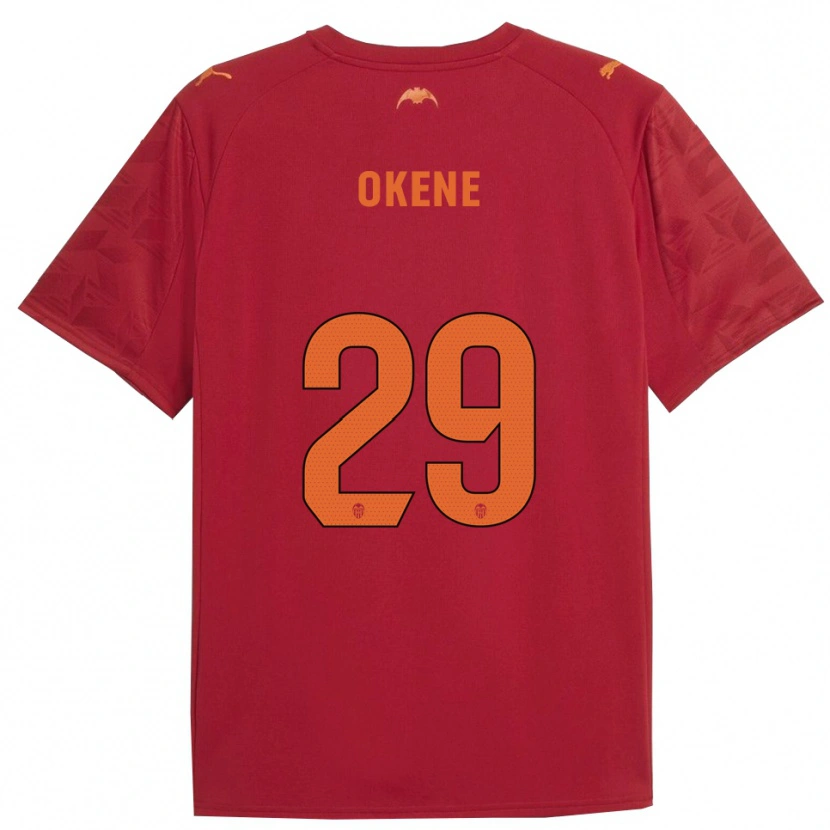 Danxen Niño Camiseta Andrea Okene #29 Rojo Naranja 2ª Equipación 2025/26 La Camisa México