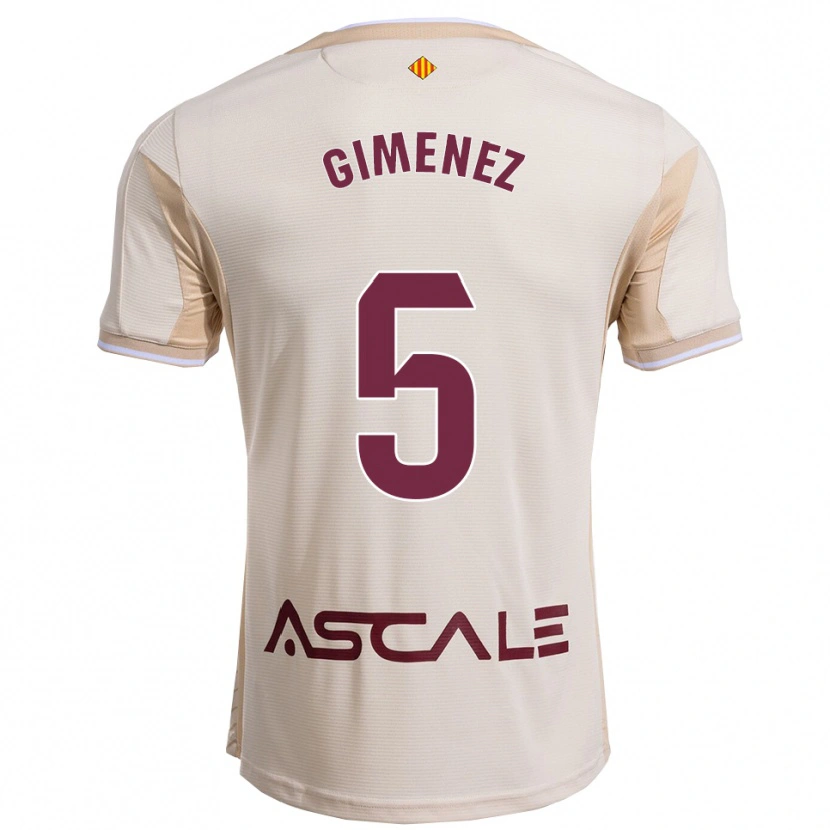 Danxen Niño Camiseta Yenifer Giménez #5 Blanquecino Burdeos 2ª Equipación 2025/26 La Camisa México