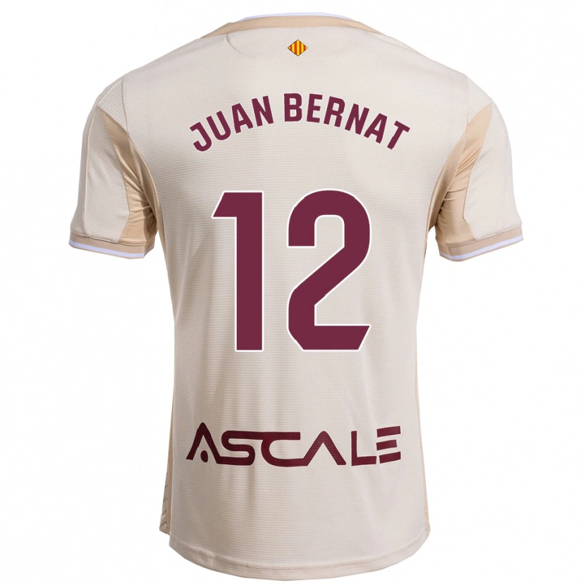 Danxen Niño Camiseta Juan Bernat #12 Blanquecino Burdeos 2ª Equipación 2025/26 La Camisa México