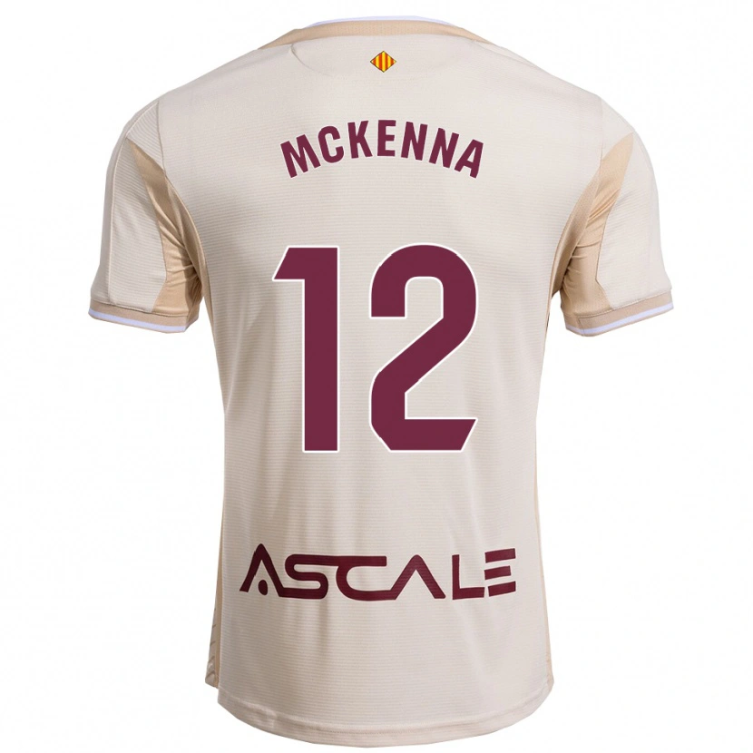 Danxen Niño Camiseta Kayla Mckenna #12 Blanquecino Burdeos 2ª Equipación 2025/26 La Camisa México