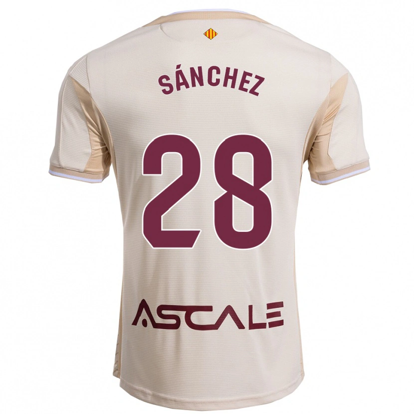 Danxen Niño Camiseta Joel Sánchez #28 Blanquecino Burdeos 2ª Equipación 2025/26 La Camisa México