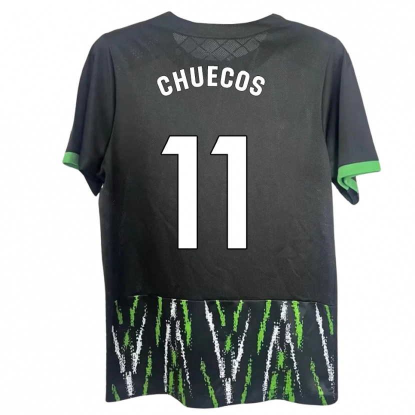 Danxen Niño Camiseta Dani Chuecos #11 Negro Verde 2ª Equipación 2025/26 La Camisa México
