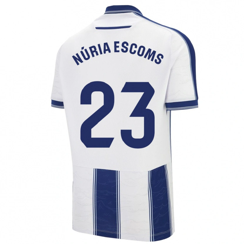 Danxen Niño Camiseta Núria Escoms #23 Azul Marino Blanco 2ª Equipación 2025/26 La Camisa México