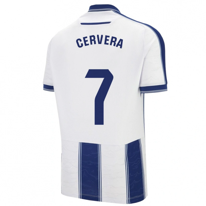 Danxen Niño Camiseta Dani Cervera #7 Azul Marino Blanco 2ª Equipación 2025/26 La Camisa México