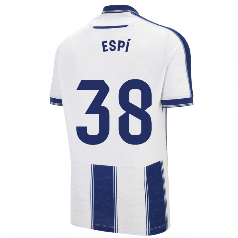 Danxen Niño Camiseta Carlos Espí #38 Azul Marino Blanco 2ª Equipación 2025/26 La Camisa México