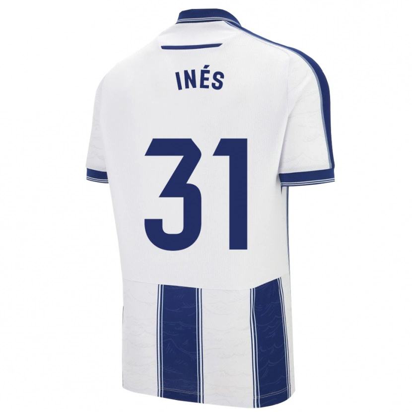 Danxen Niño Camiseta Inés Rizo #31 Azul Marino Blanco 2ª Equipación 2025/26 La Camisa México
