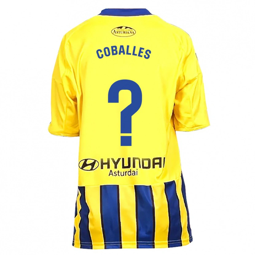 Danxen Niño Camiseta Jaime Coballes #0 Amarillo Azul 2ª Equipación 2025/26 La Camisa México