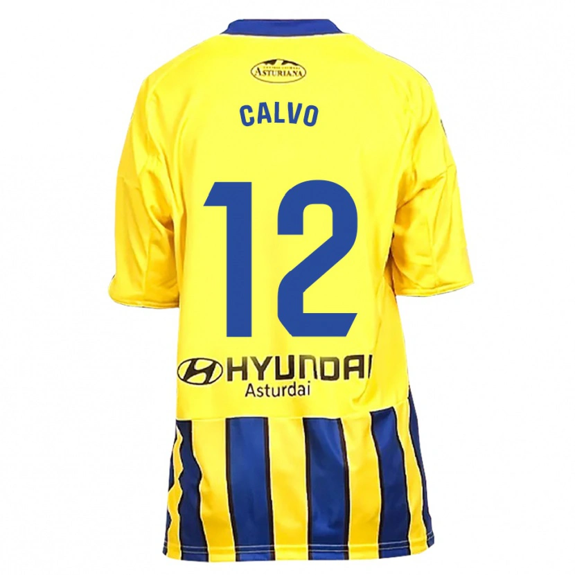 Danxen Niño Camiseta Dani Calvo #12 Amarillo Azul 2ª Equipación 2025/26 La Camisa México
