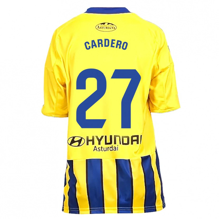 Danxen Niño Camiseta Álex Cardero #27 Amarillo Azul 2ª Equipación 2025/26 La Camisa México