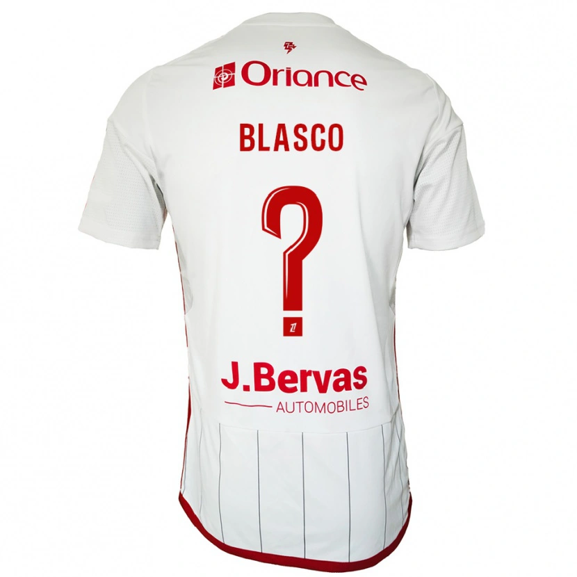 Danxen Niño Camiseta Luna Blasco #0 Blanco Rojo 2ª Equipación 2025/26 La Camisa México