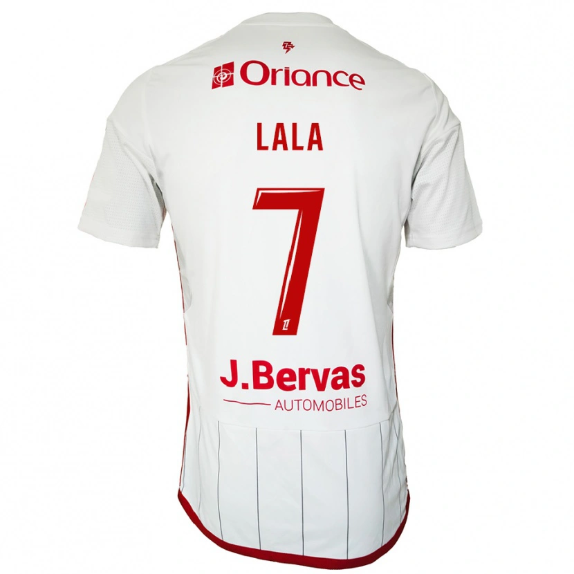 Danxen Niño Camiseta Kenny Lala #7 Blanco Rojo 2ª Equipación 2025/26 La Camisa México