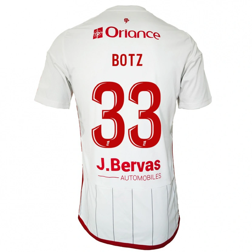 Danxen Niño Camiseta Léo Botz #33 Blanco Rojo 2ª Equipación 2025/26 La Camisa México